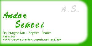 andor septei business card